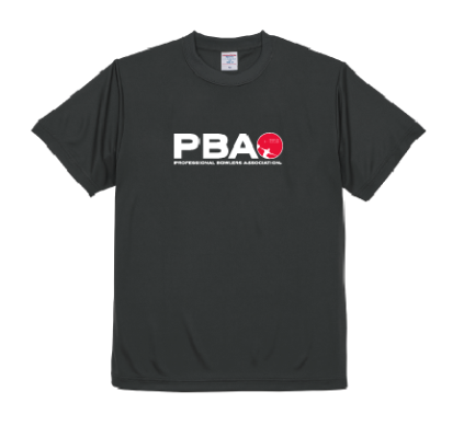PBA公認　ロゴ入りＴシャツチャコールグレー（胸全面）